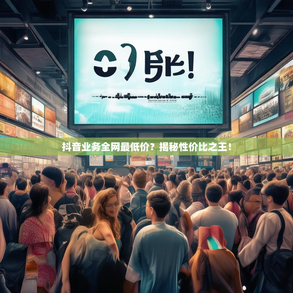 抖音业务全网最低价？揭秘性价比之王！