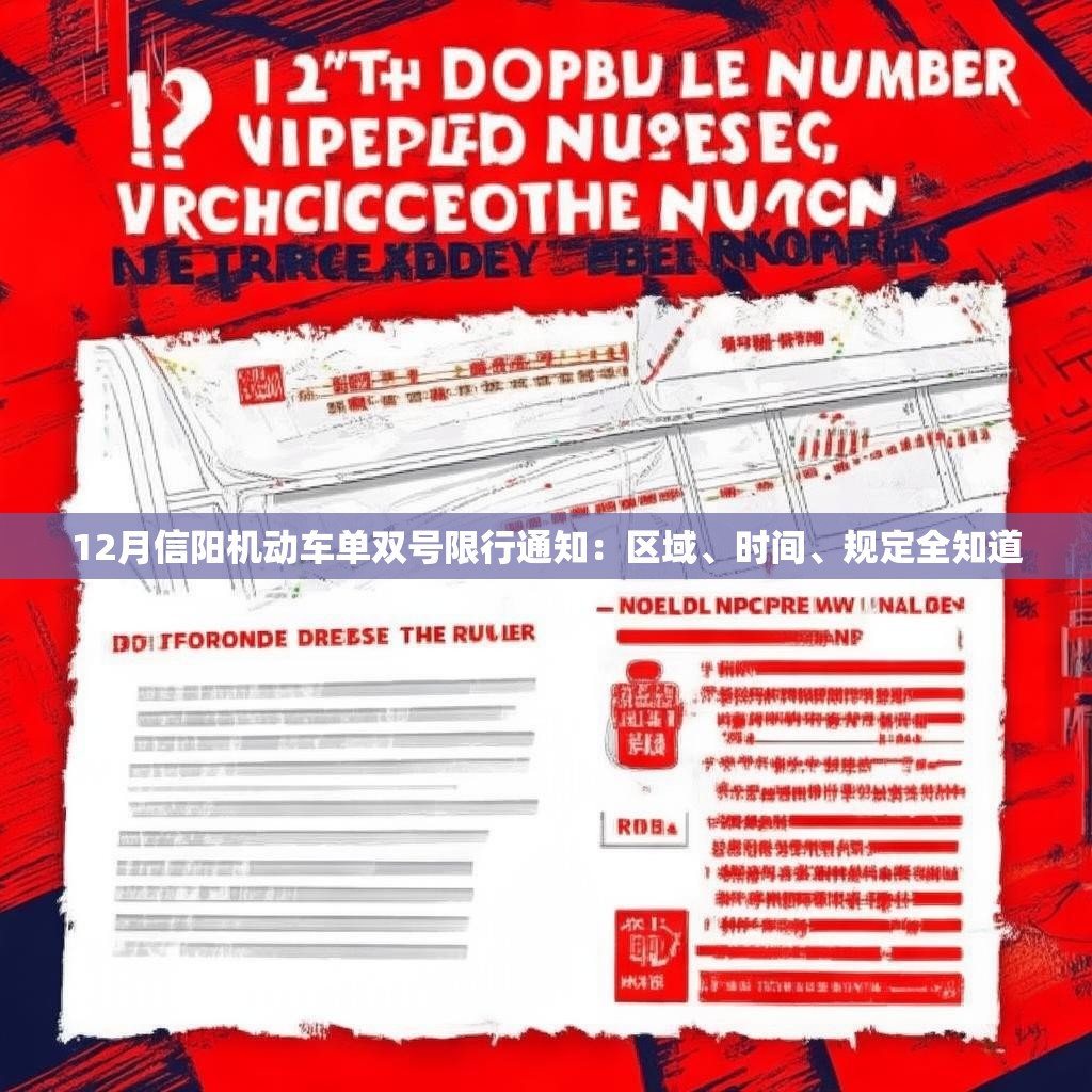 12月信阳机动车单双号限行通知：区域、时间、规定全知道