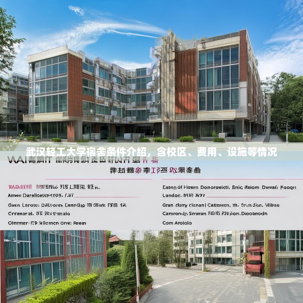 武汉轻工大学宿舍条件介绍，含校区、费用、设施等情况