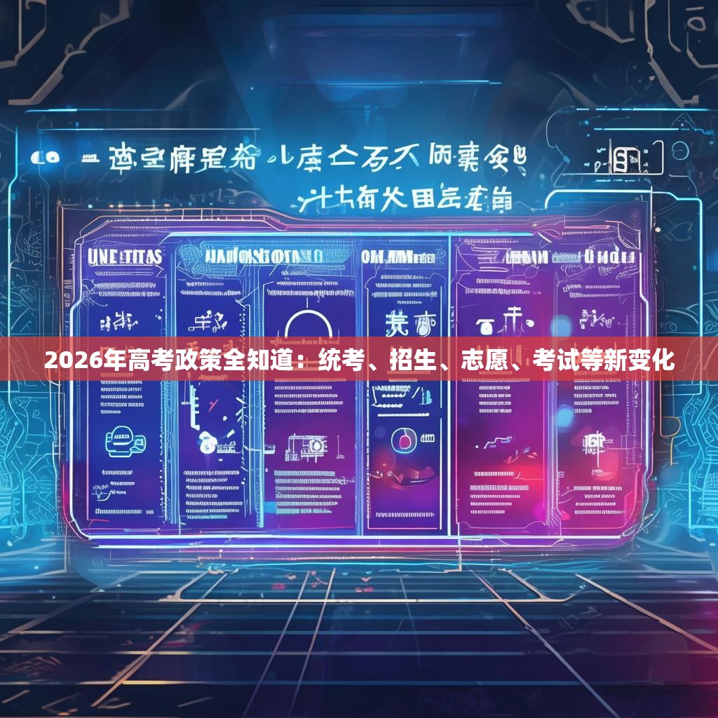 2026年高考政策全知道：统考、招生、志愿、考试等新变化