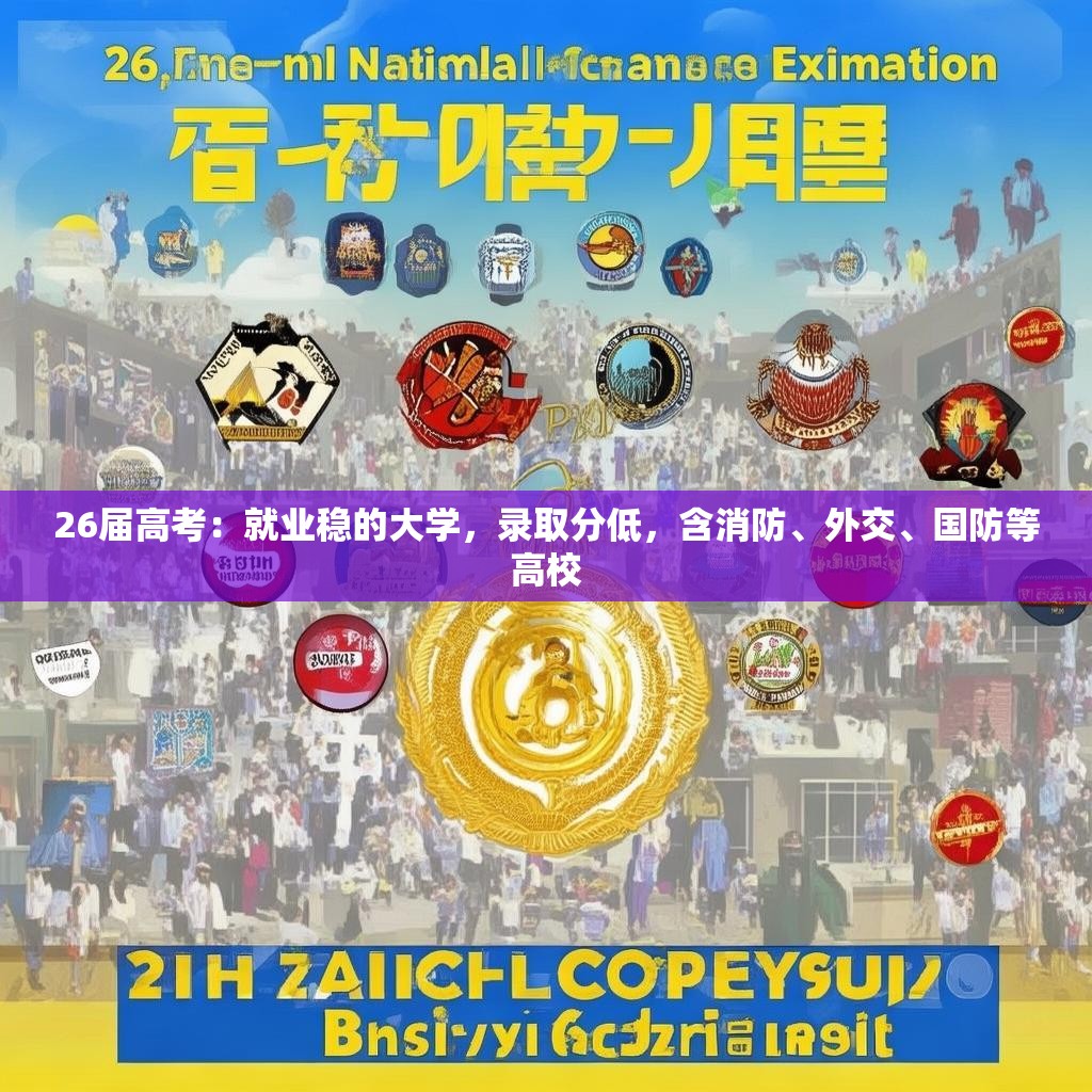 26届高考：就业稳的大学，录取分低，含消防、外交、国防等高校
