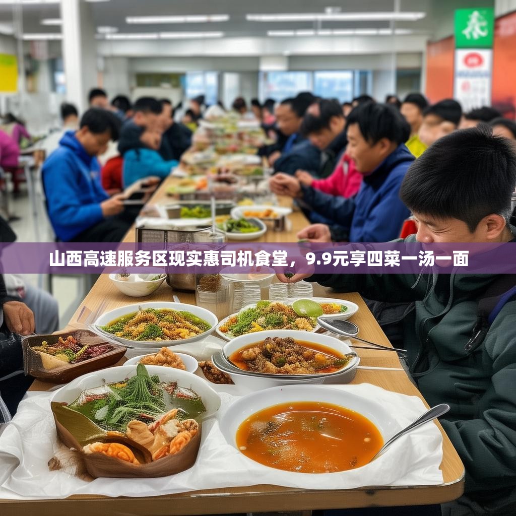 山西高速服务区现实惠司机食堂，9.9元享四菜一汤一面