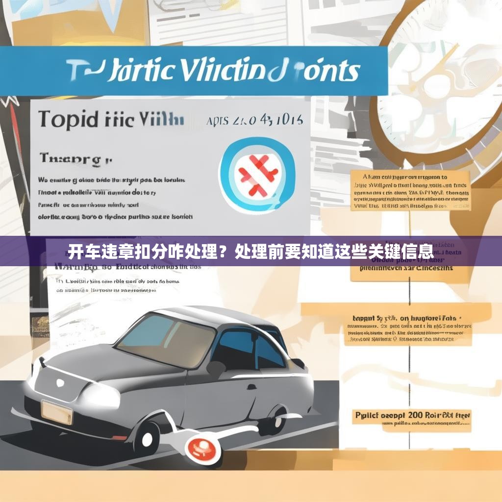 开车违章扣分咋处理？处理前要知道这些关键信息