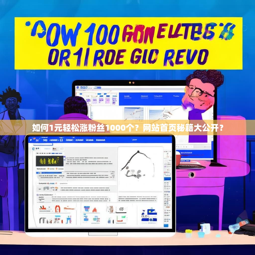 如何1元轻松涨粉丝1000个？网站首页秘籍大公开？