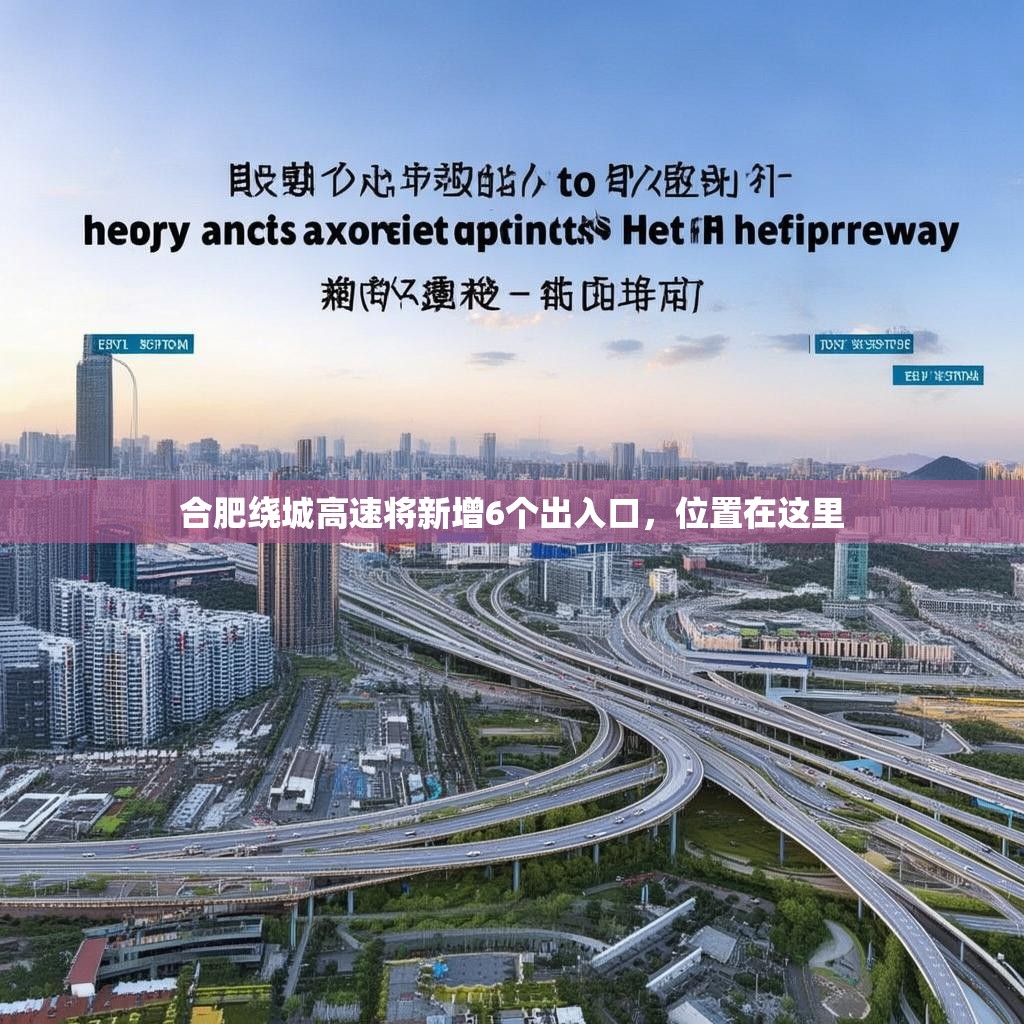 合肥绕城高速将新增6个出入口，位置在这里