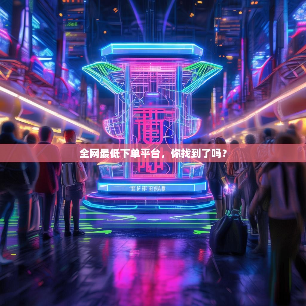 全网最低下单平台，你找到了吗？