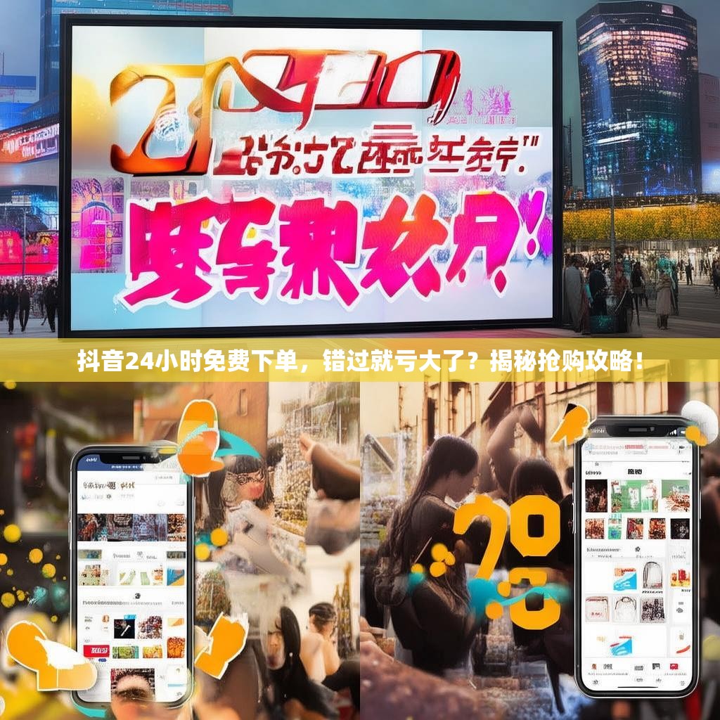 抖音24小时免费下单，错过就亏大了？揭秘抢购攻略！