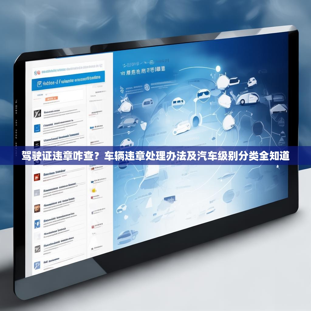 驾驶证违章咋查？车辆违章处理办法及汽车级别分类全知道