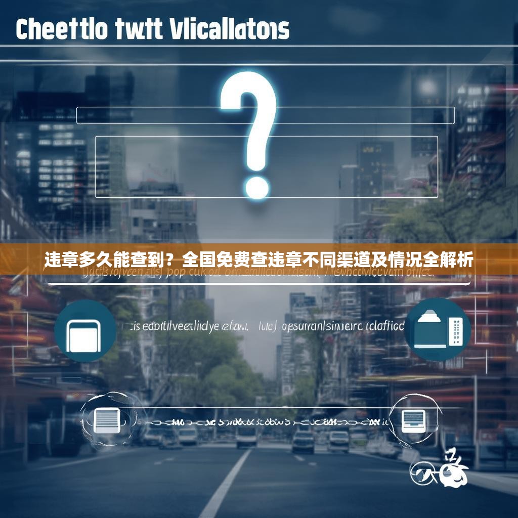 违章多久能查到？全国免费查违章不同渠道及情况全解析