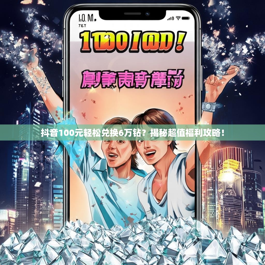抖音100元轻松兑换6万钻？揭秘超值福利攻略！