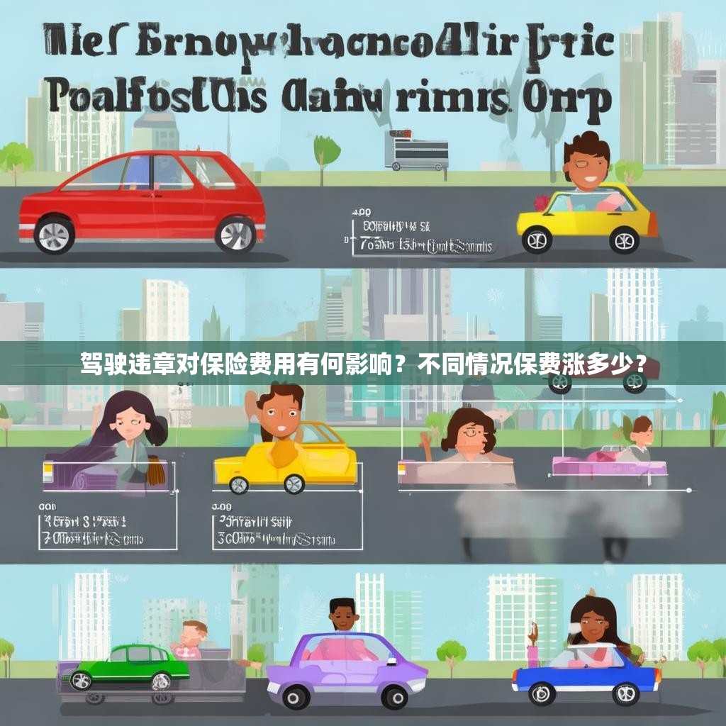 驾驶违章对保险费用有何影响？不同情况保费涨多少？