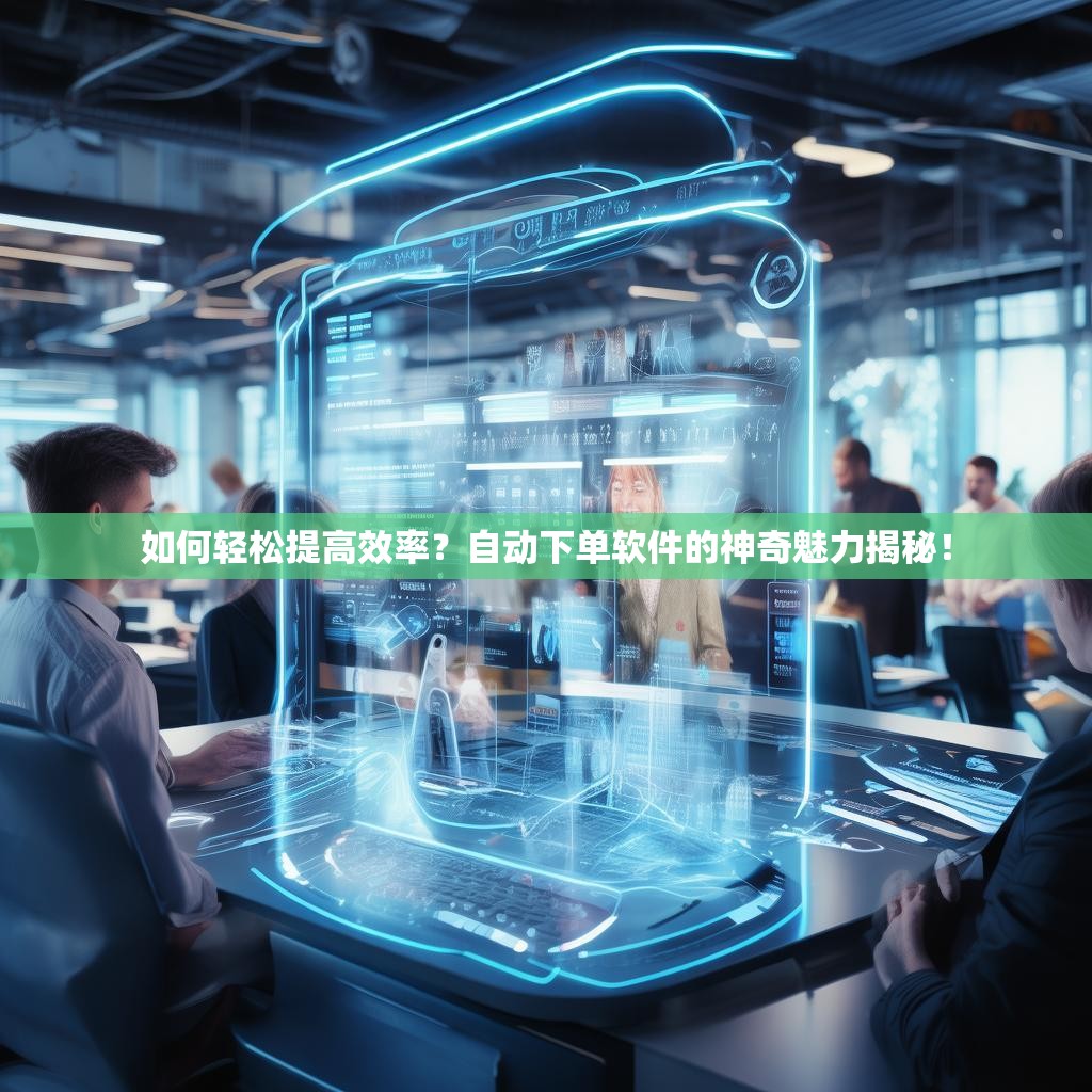 如何轻松提高效率？自动下单软件的神奇魅力揭秘！