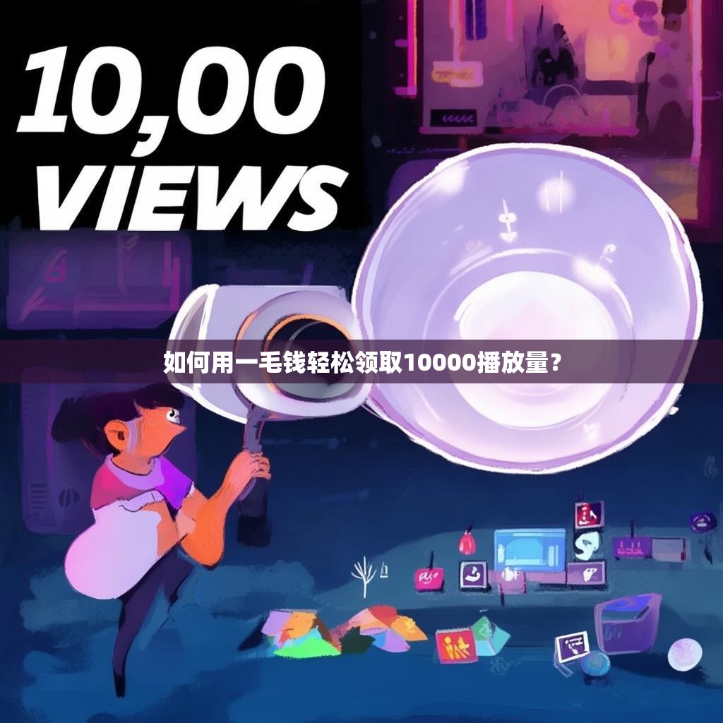 如何用一毛钱轻松领取10000播放量？