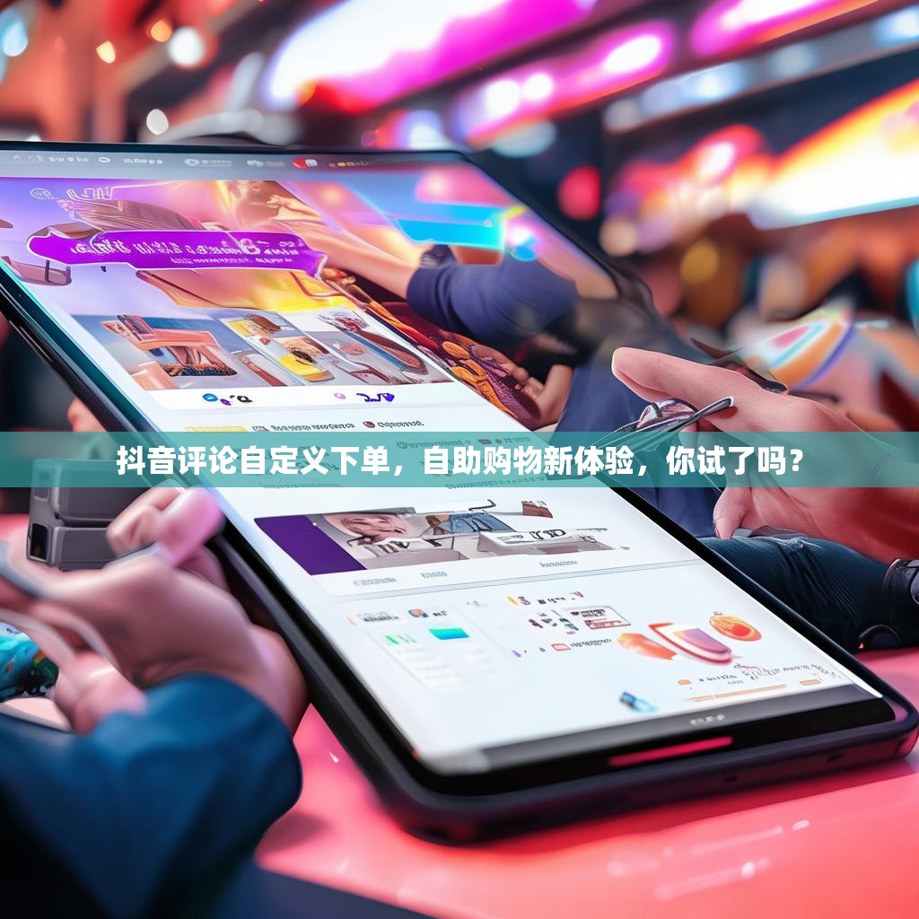 抖音评论自定义下单，自助购物新体验，你试了吗？