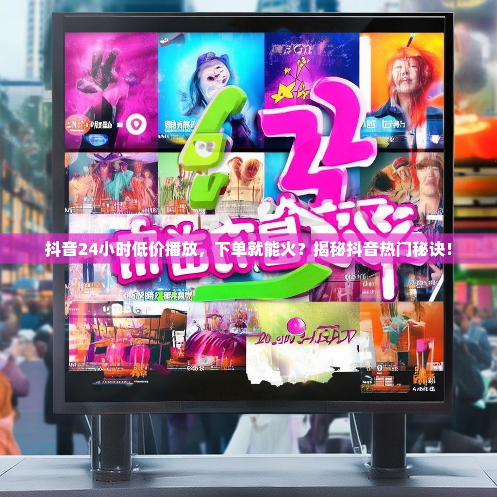 抖音24小时低价播放，下单就能火？揭秘抖音热门秘诀！