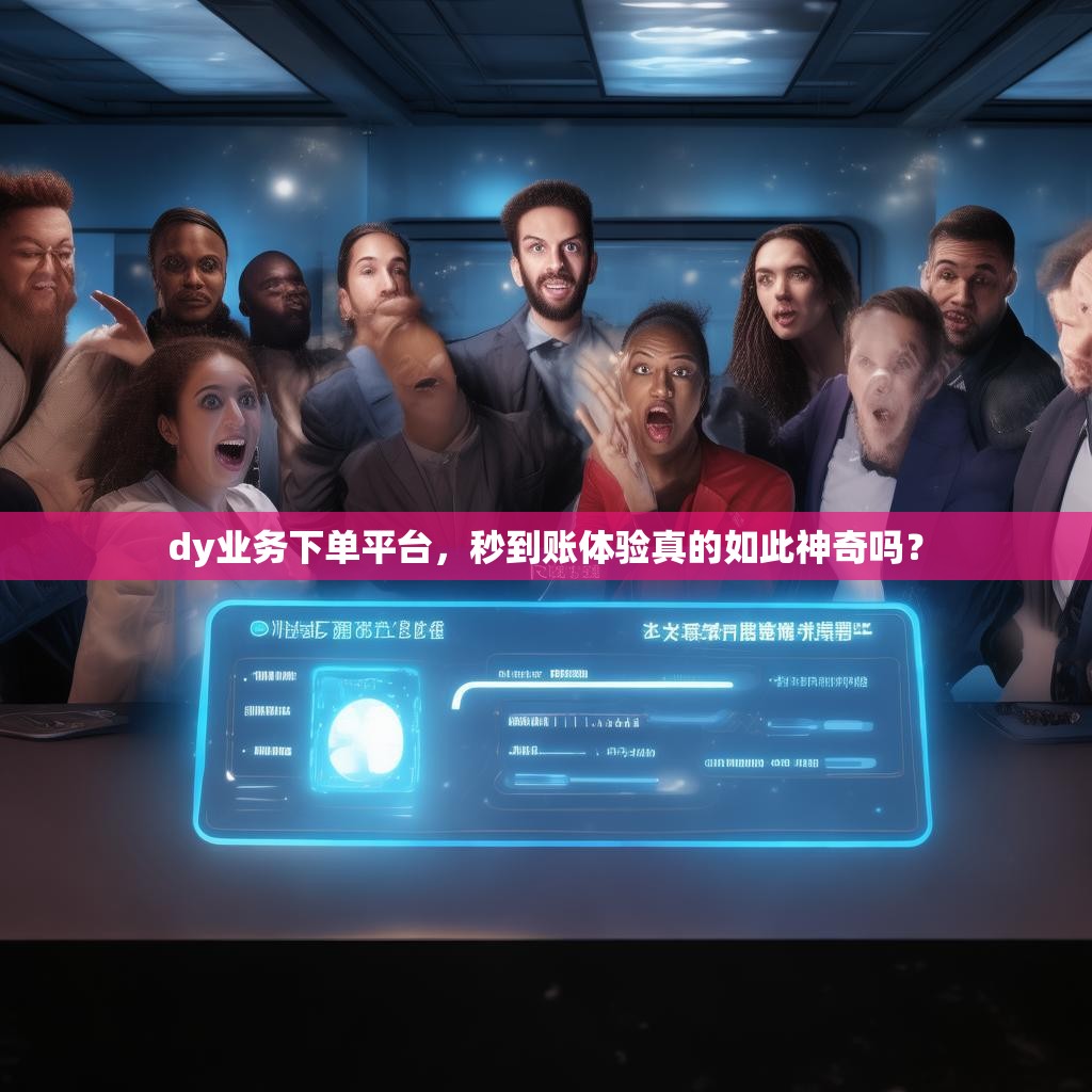 dy业务下单平台，秒到账体验真的如此神奇吗？
