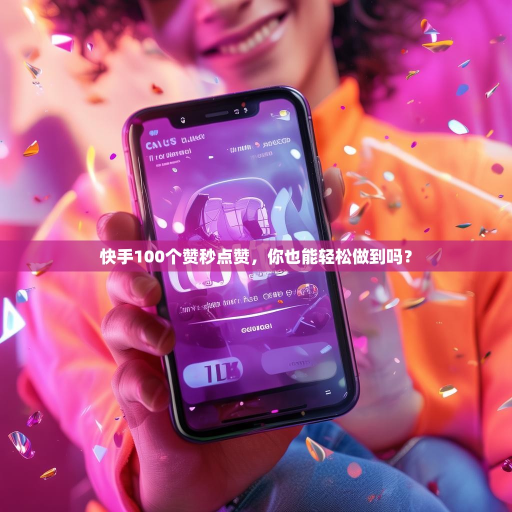 快手100个赞秒点赞，你也能轻松做到吗？
