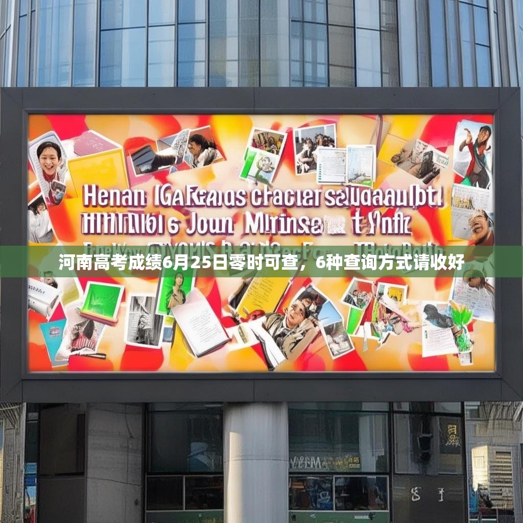 河南高考成绩6月25日零时可查，6种查询方式请收好