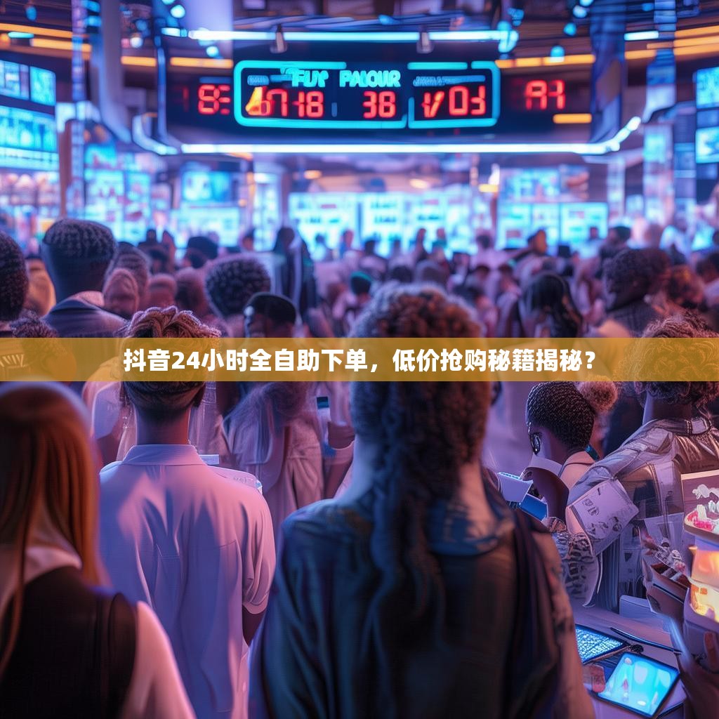 抖音24小时全自助下单，低价抢购秘籍揭秘？