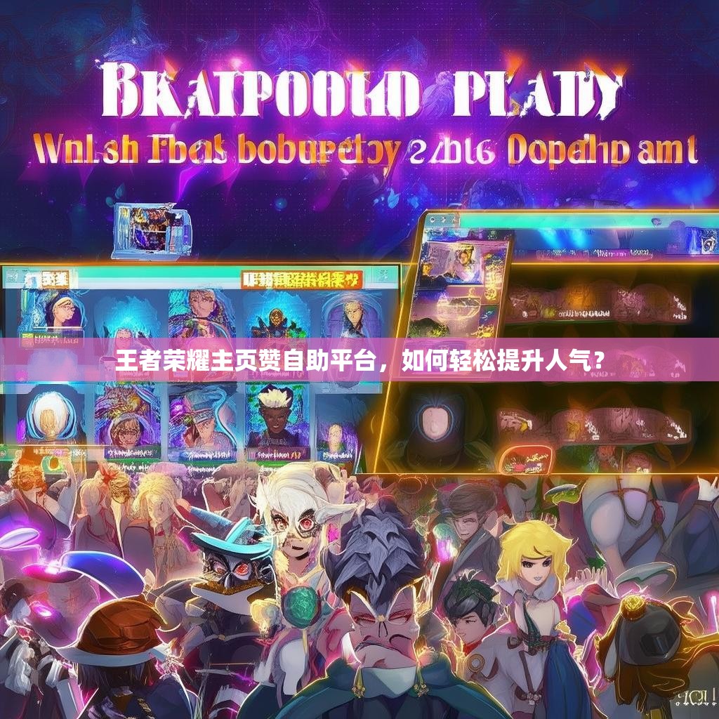 王者荣耀主页赞自助平台，如何轻松提升人气？