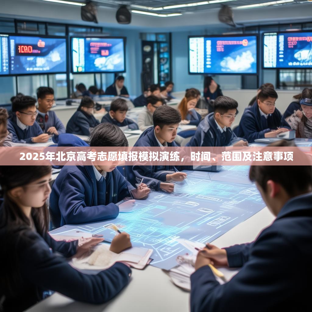 2025年北京高考志愿填报模拟演练，时间、范围及注意事项