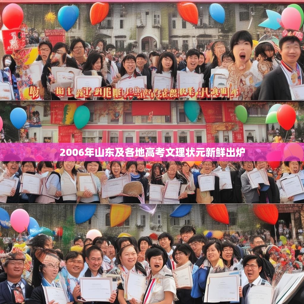 2006年山东及各地高考文理状元新鲜出炉