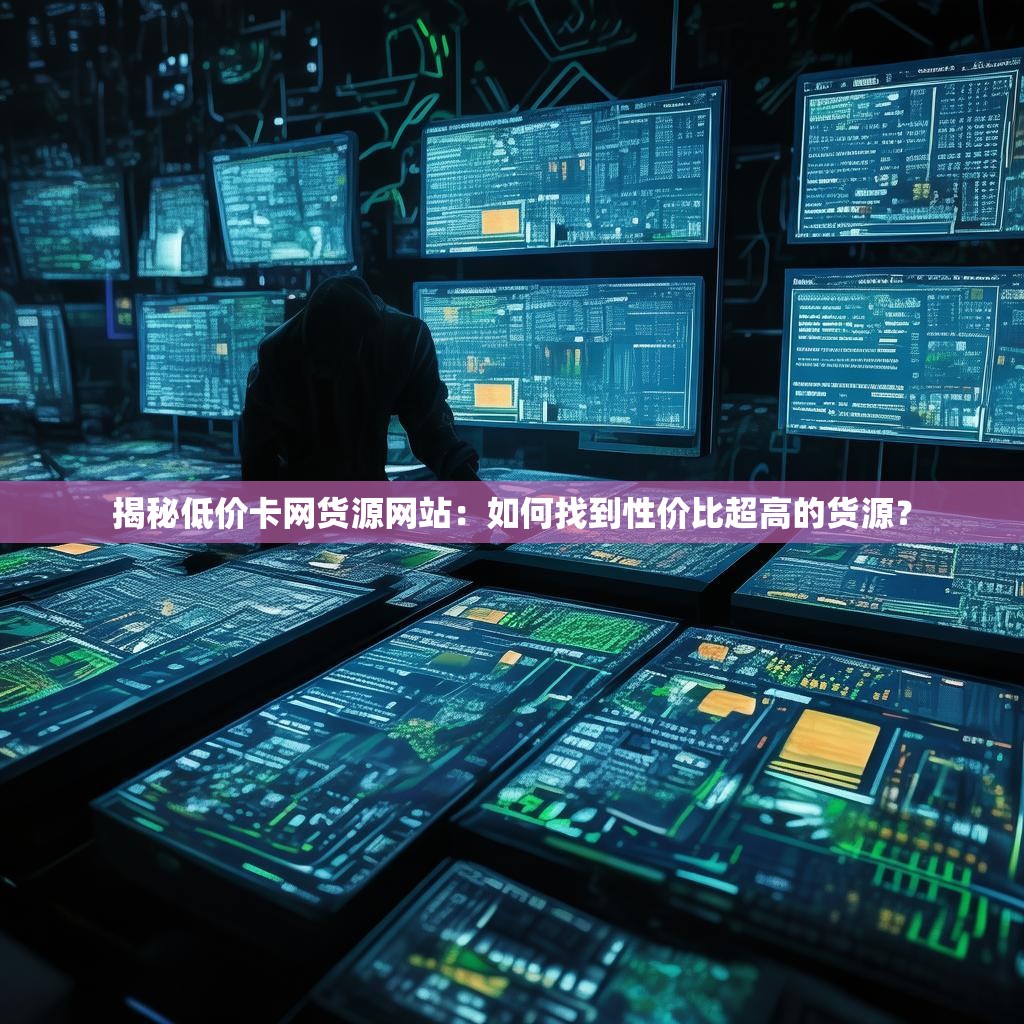揭秘低价卡网货源网站：如何找到性价比超高的货源？