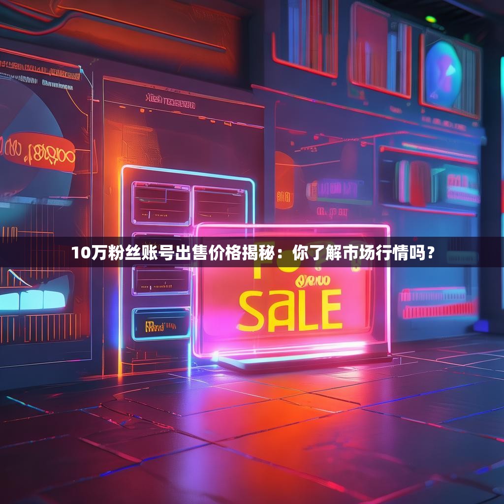 10万粉丝账号出售价格揭秘：你了解市场行情吗？