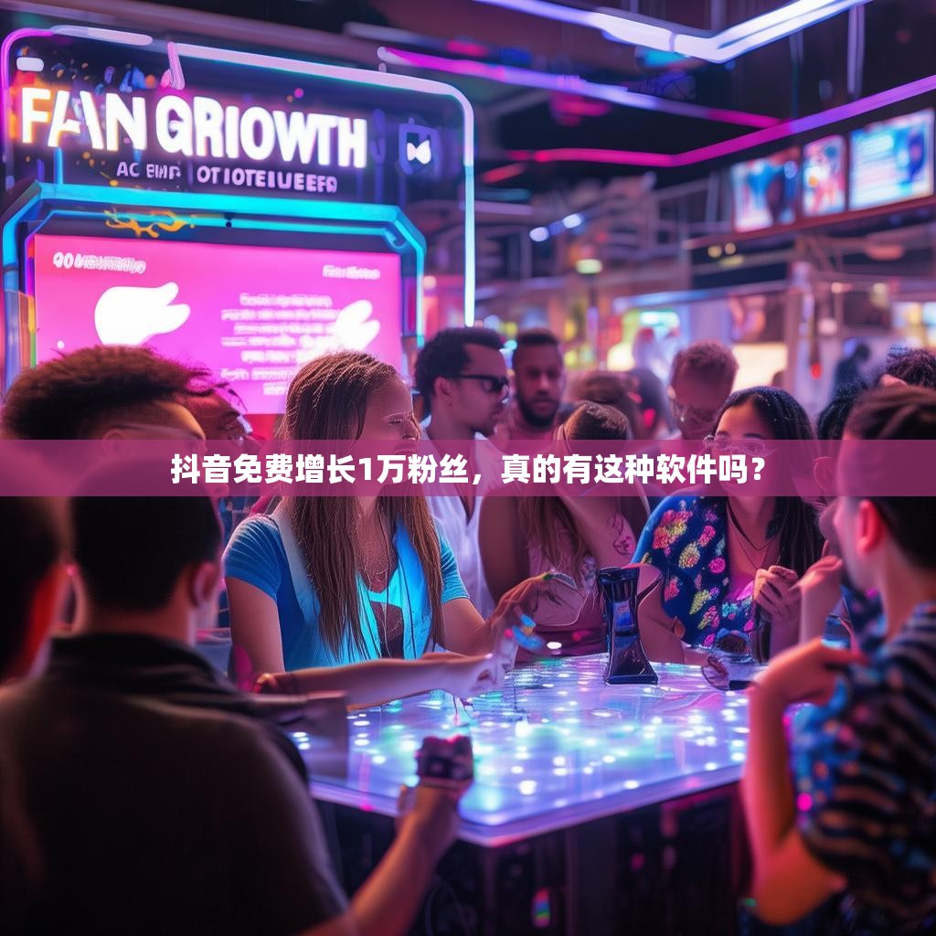 抖音免费增长1万粉丝，真的有这种软件吗？