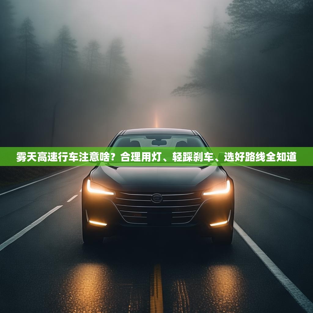 雾天高速行车注意啥？合理用灯、轻踩刹车、选好路线全知道