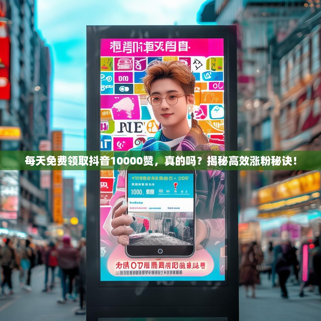 每天免费领取抖音10000赞,真的吗?揭秘高效涨粉秘诀!