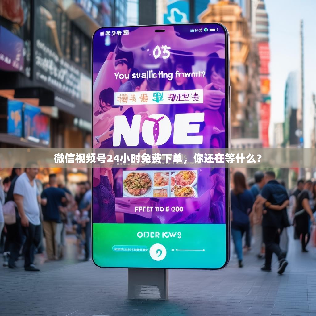 微信视频号24小时免费下单，你还在等什么？