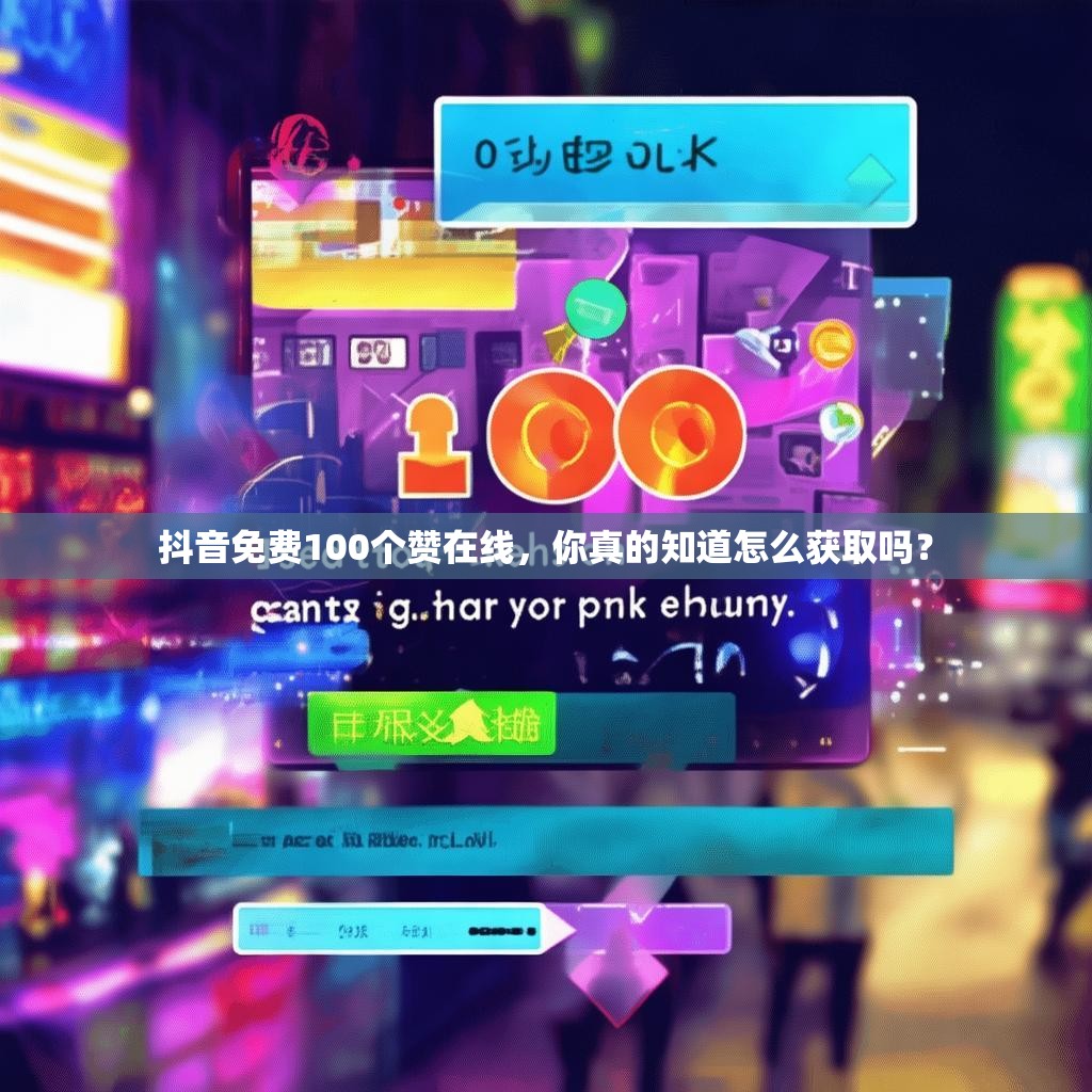 抖音免费100个赞在线，你真的知道怎么获取吗？