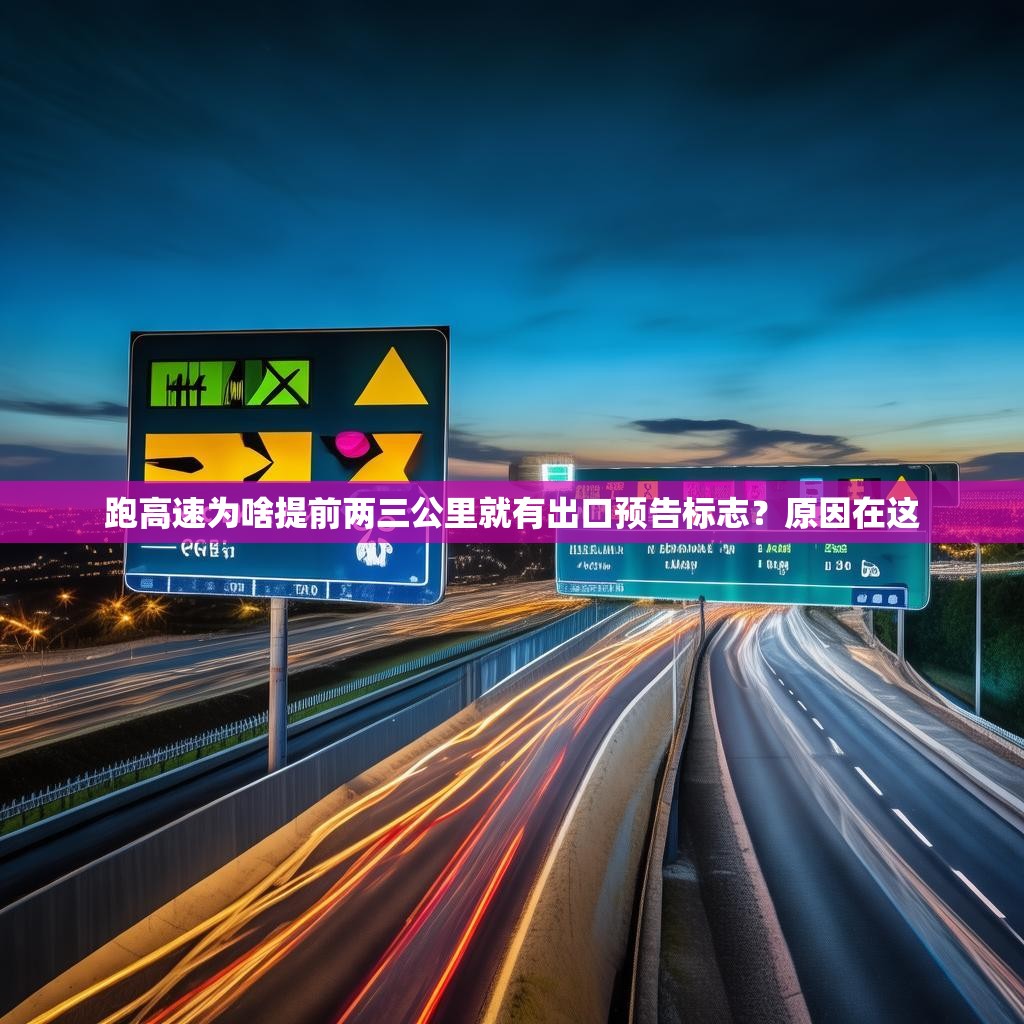跑高速为啥提前两三公里就有出口预告标志？原因在这