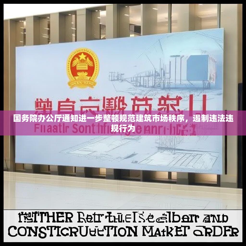 国务院办公厅通知进一步整顿规范建筑市场秩序，遏制违法违规行为