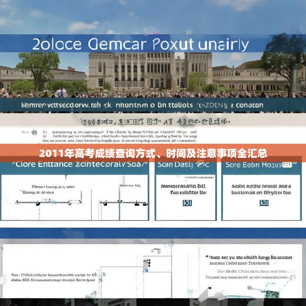 2011年高考成绩查询方式、时间及注意事项全汇总