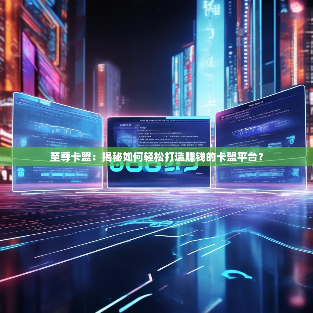 至尊卡盟：揭秘如何轻松打造赚钱的卡盟平台？