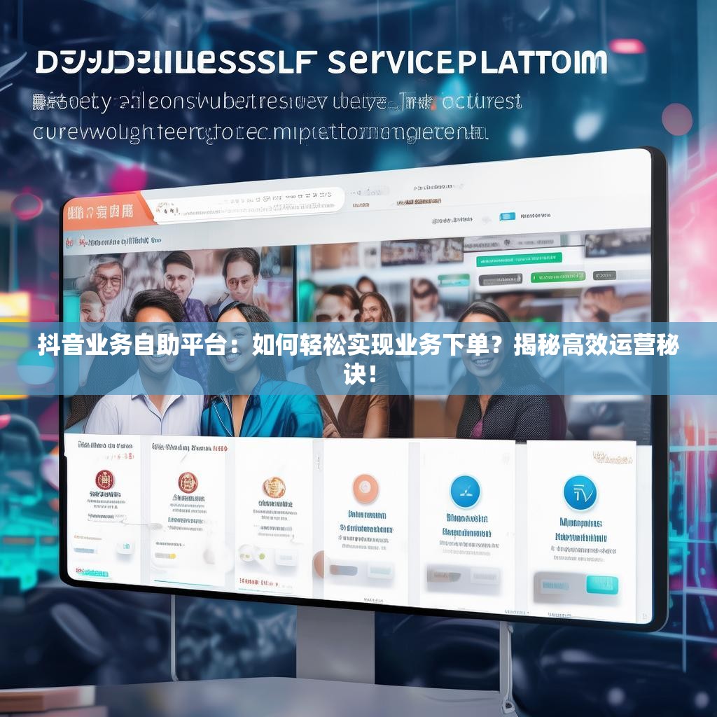 抖音业务自助平台：如何轻松实现业务下单？揭秘高效运营秘诀！
