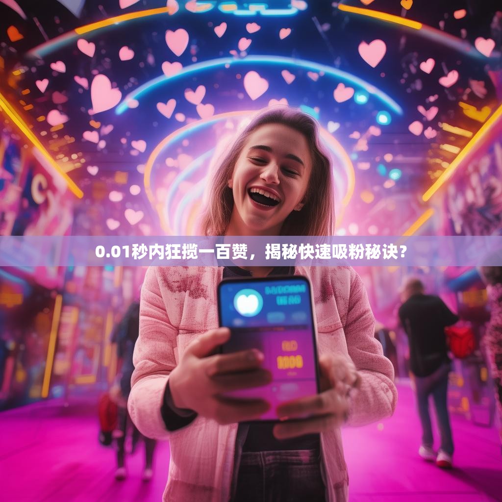 0.01秒内狂揽一百赞，揭秘快速吸粉秘诀？