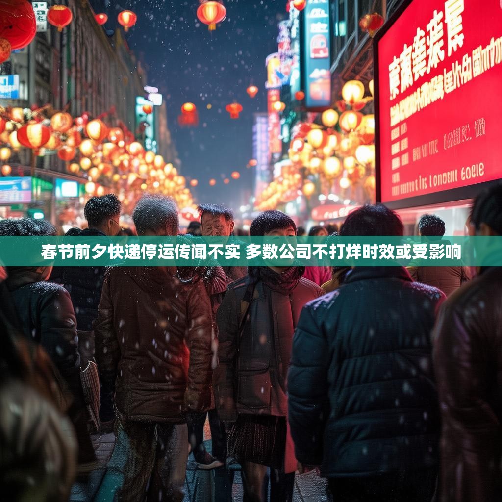 春节前夕快递停运传闻不实 多数公司不打烊时效或受影响