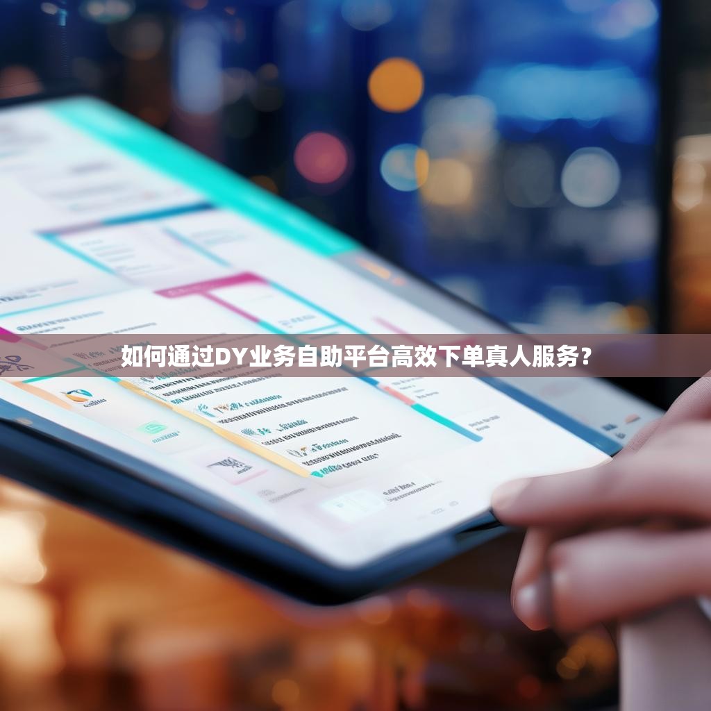如何通过DY业务自助平台高效下单真人服务?