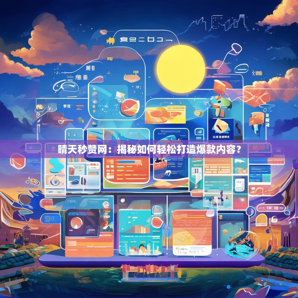 晴天秒赞网:揭秘如何轻松打造爆款内容?