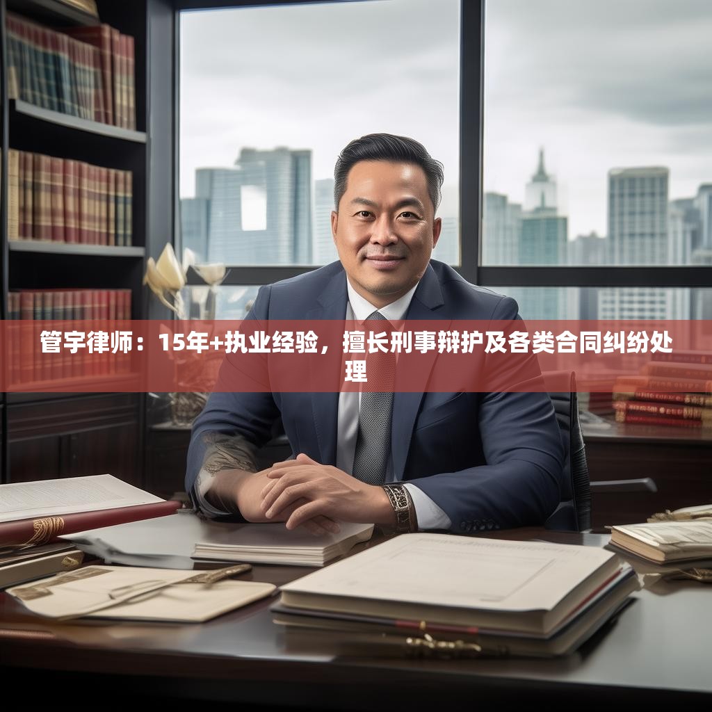 管宇律师：15年+执业经验，擅长刑事辩护及各类合同纠纷处理