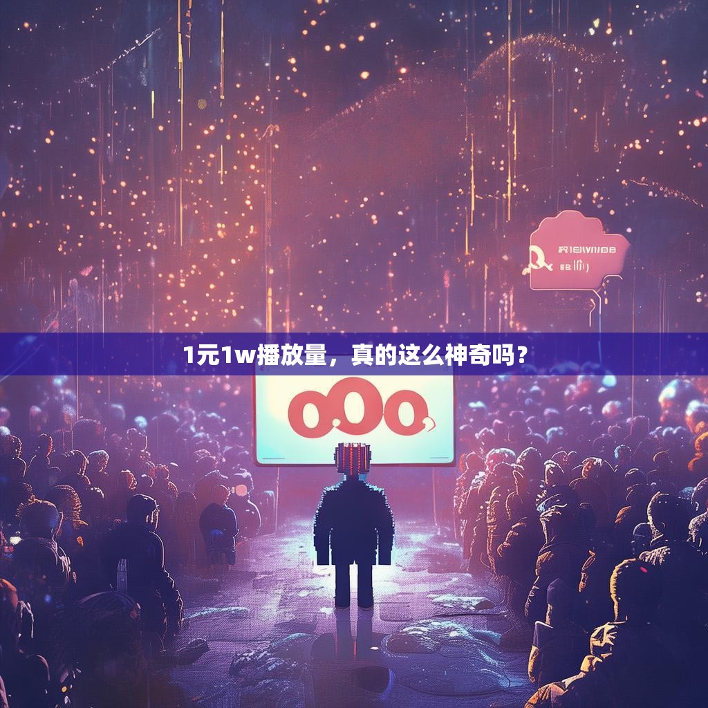 1元1w播放量，真的这么神奇吗？