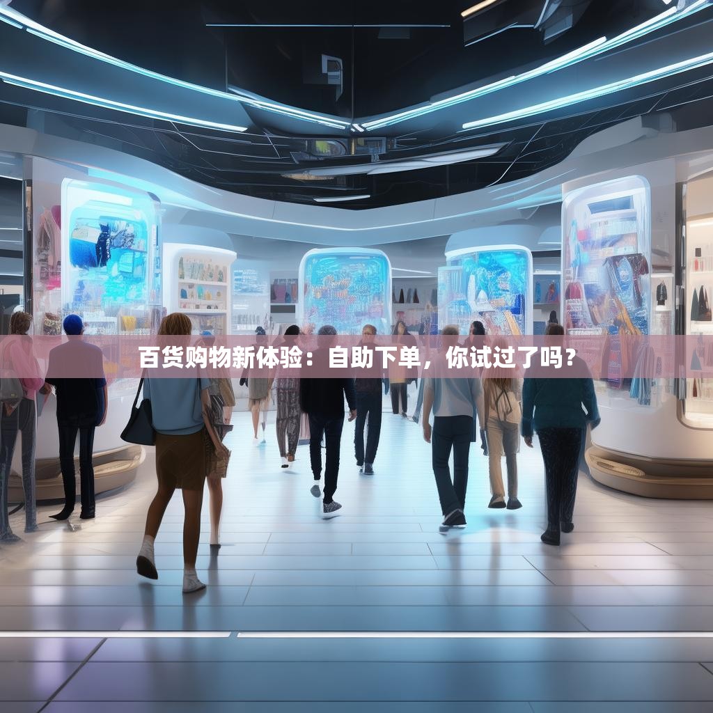 百货购物新体验：自助下单，你试过了吗？