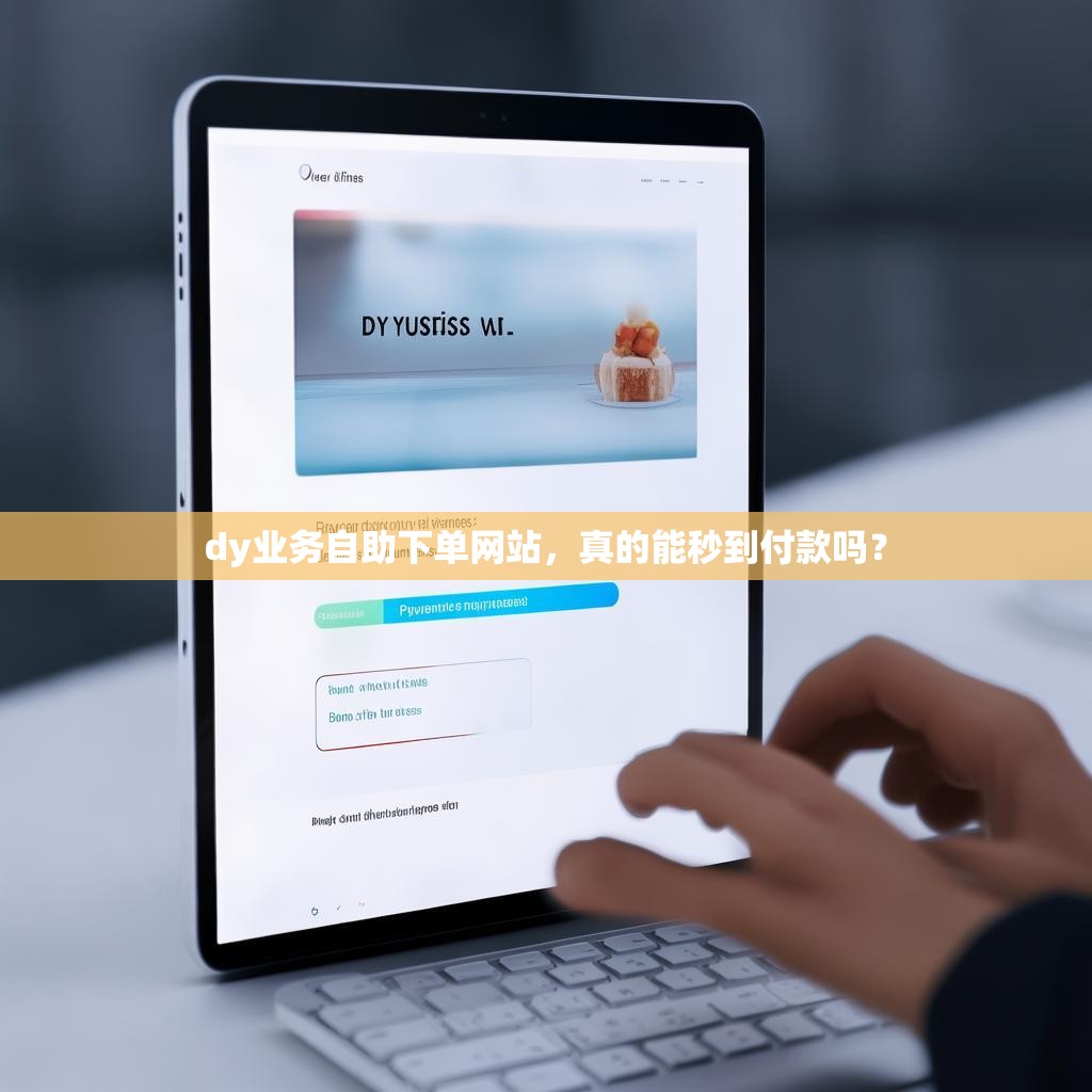 dy业务自助下单网站，真的能秒到付款吗？
