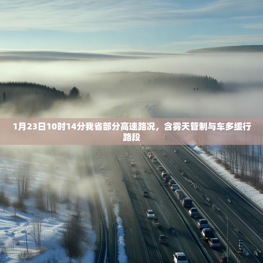 1月23日10时14分我省部分高速路况，含雾天管制与车多缓行路段