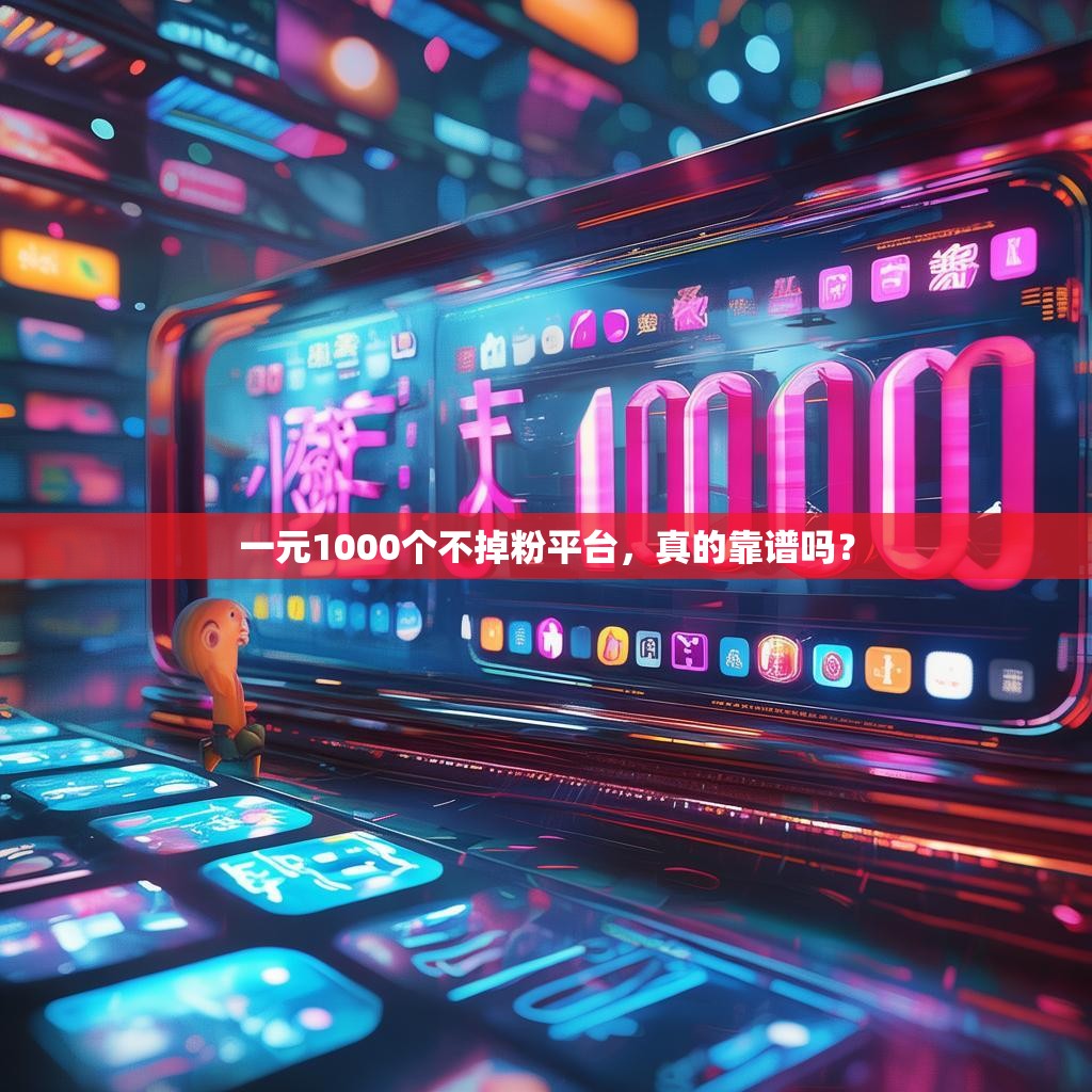 一元1000个不掉粉平台，真的靠谱吗？