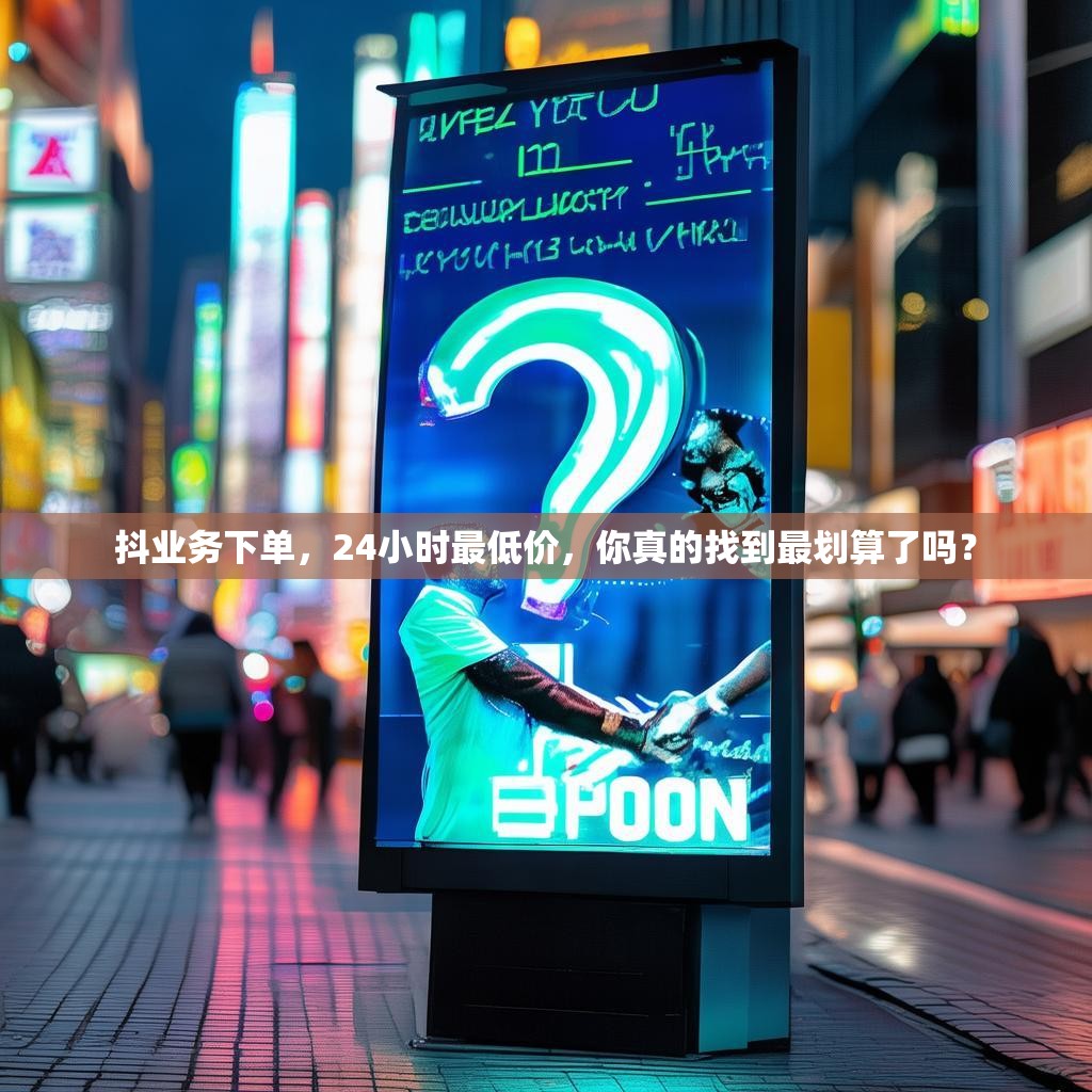 抖业务下单，24小时最低价，你真的找到最划算了吗？