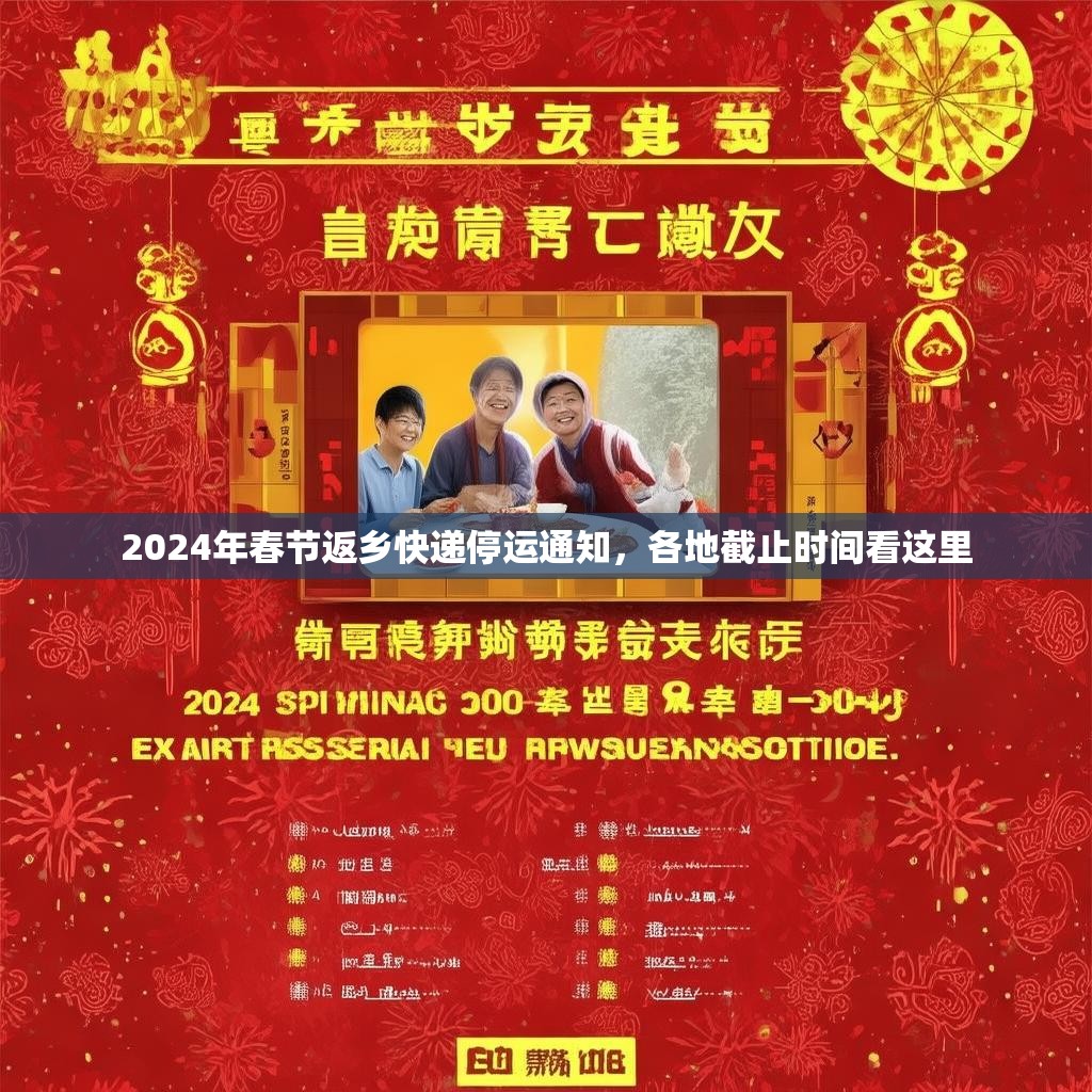 2024年春节返乡快递停运通知，各地截止时间看这里